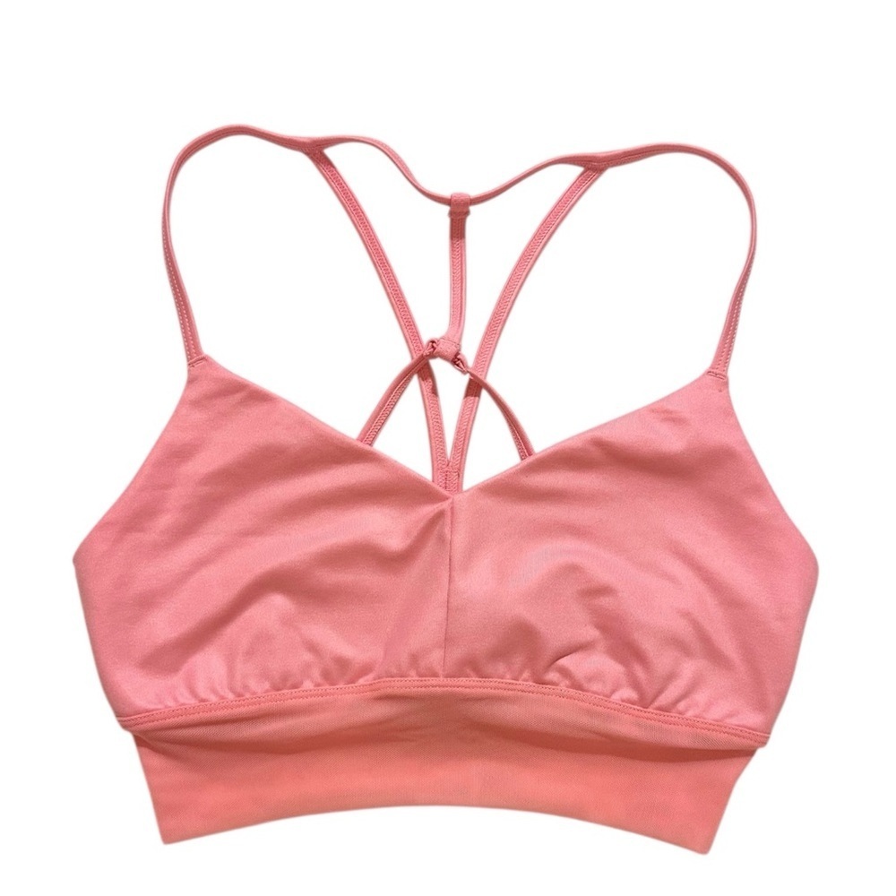 Alo Yoga Lavish Bra in Pink/Glossy XS